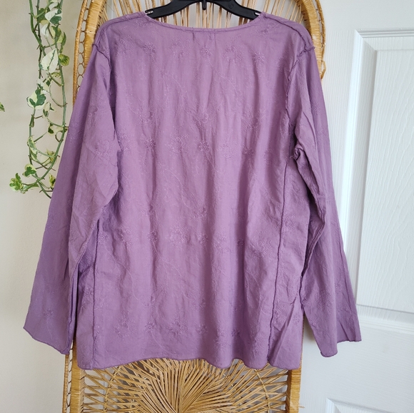 CP SHADES Eyelet Tunic Top Lagenlook - Picture 8 of 8